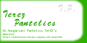 terez pantelics business card